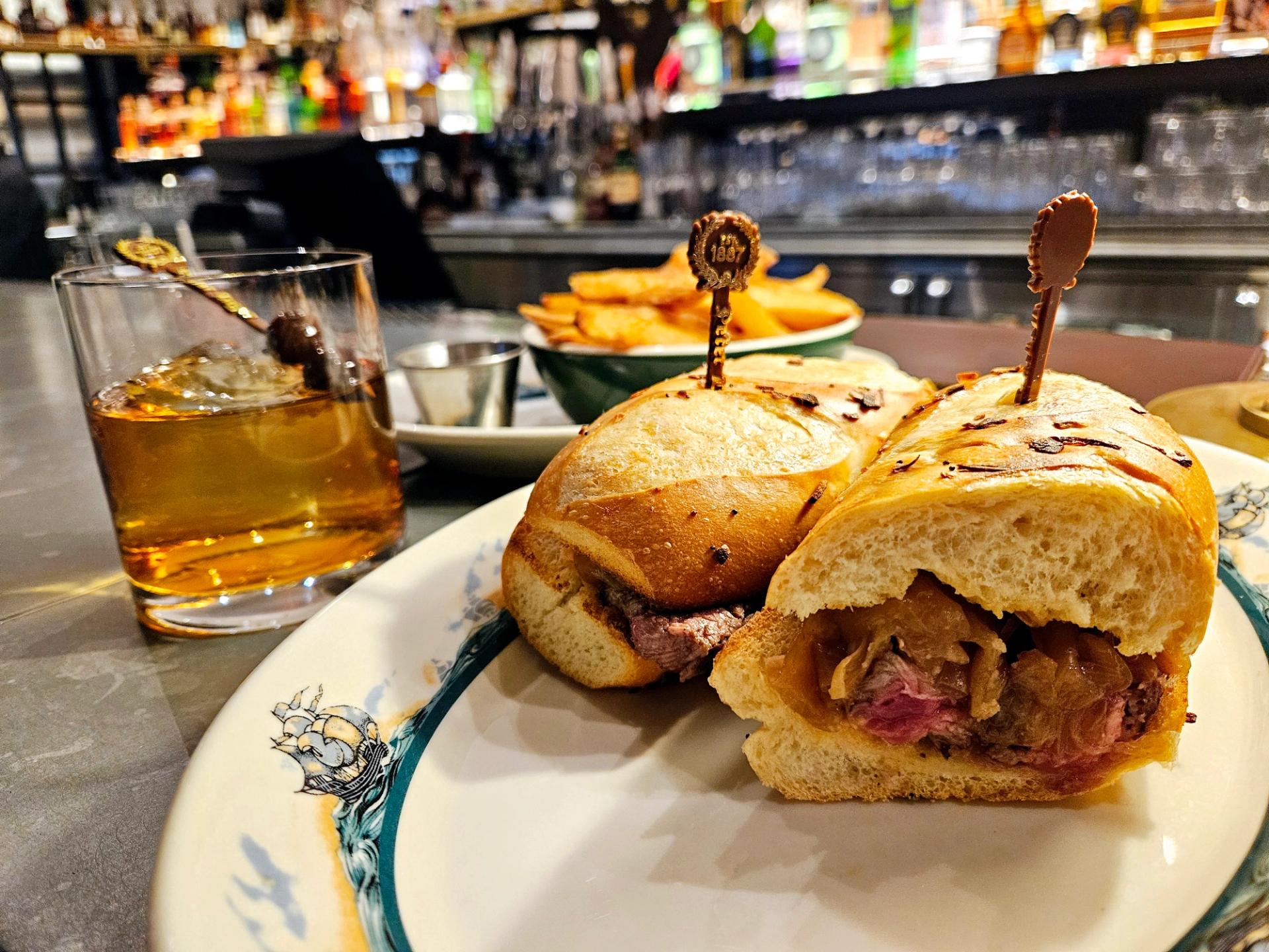 Score a deal on Peter Luger’s steak sandwich, Old Fashioned not included. (Rob Kachelriess/City Cast Las Vegas)