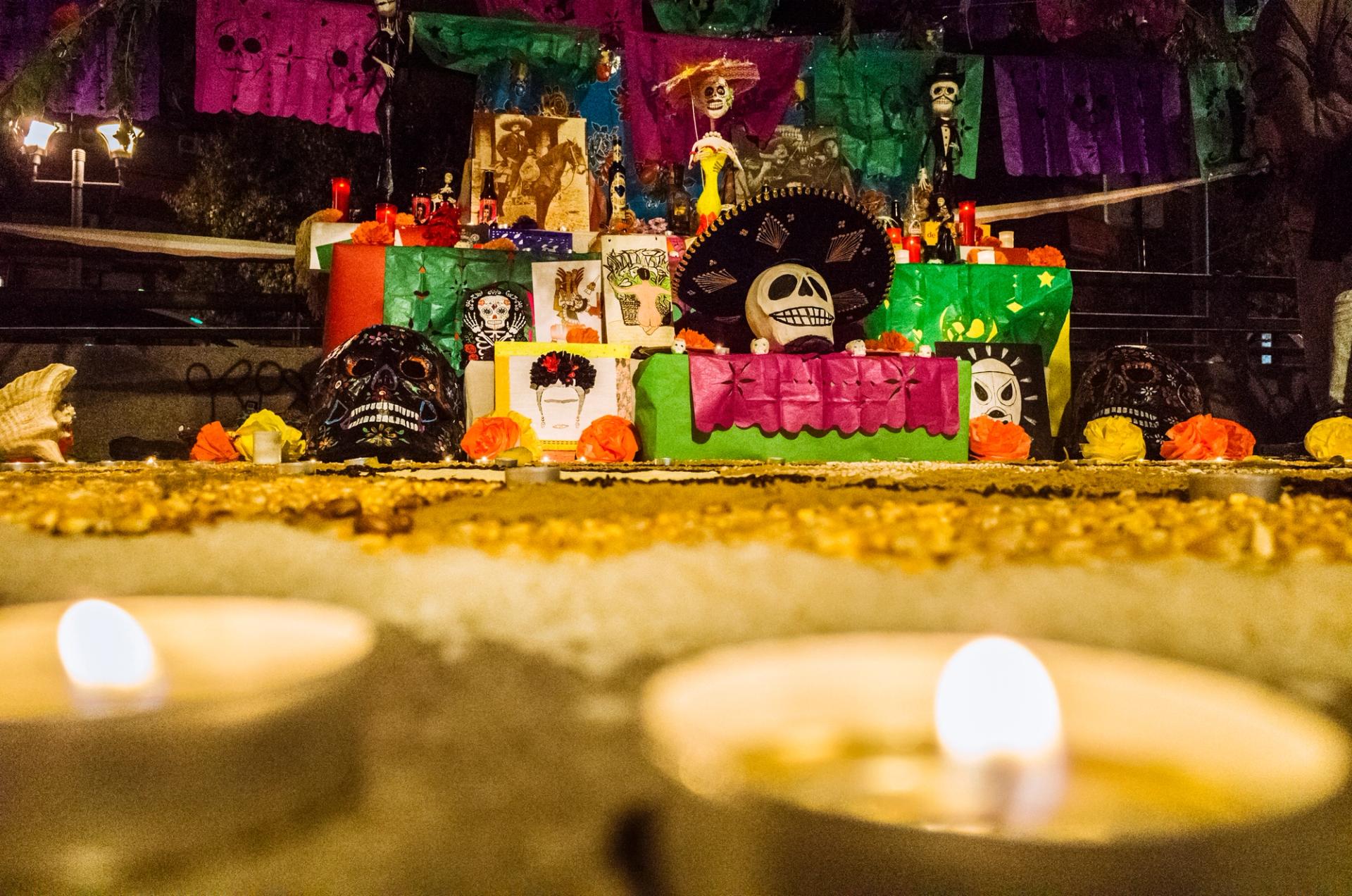 Photo of Day of the Dead altar.