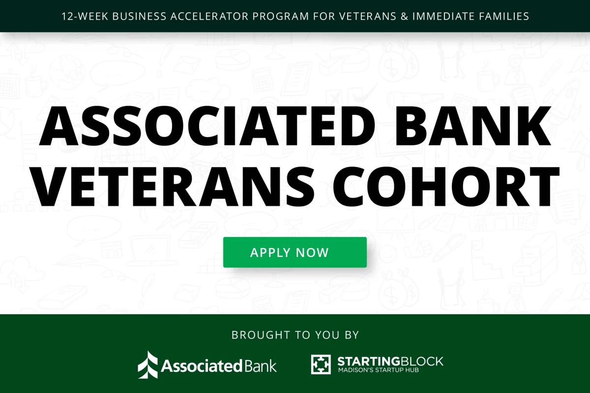 Display ad for StartingBlock; Associated Bank Veterans Cohort
