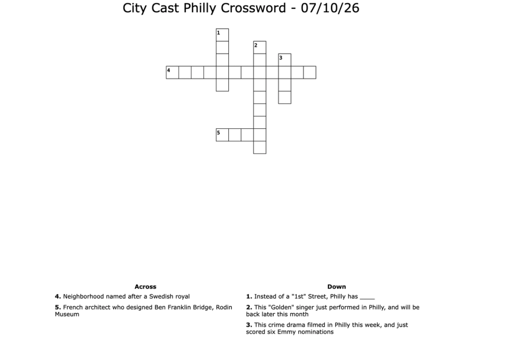 Crossword puzzle layout