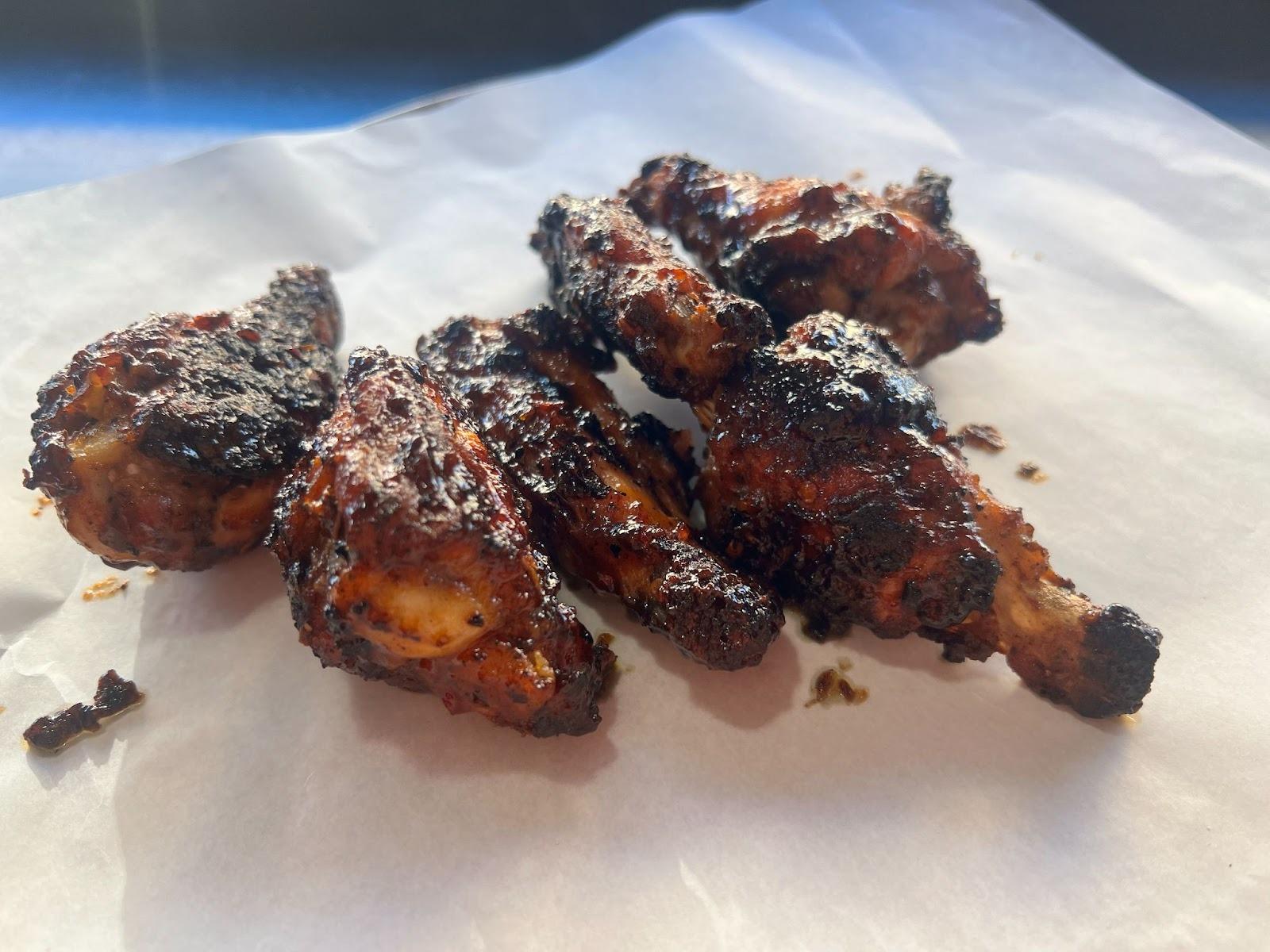 Chicken wings on a plate