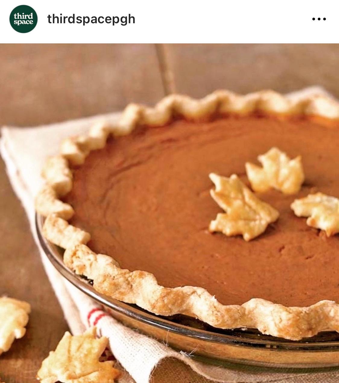 Pennsylvania and some homemade pumpkin pie from Third Space Bakery. (@thirdspacepgh)