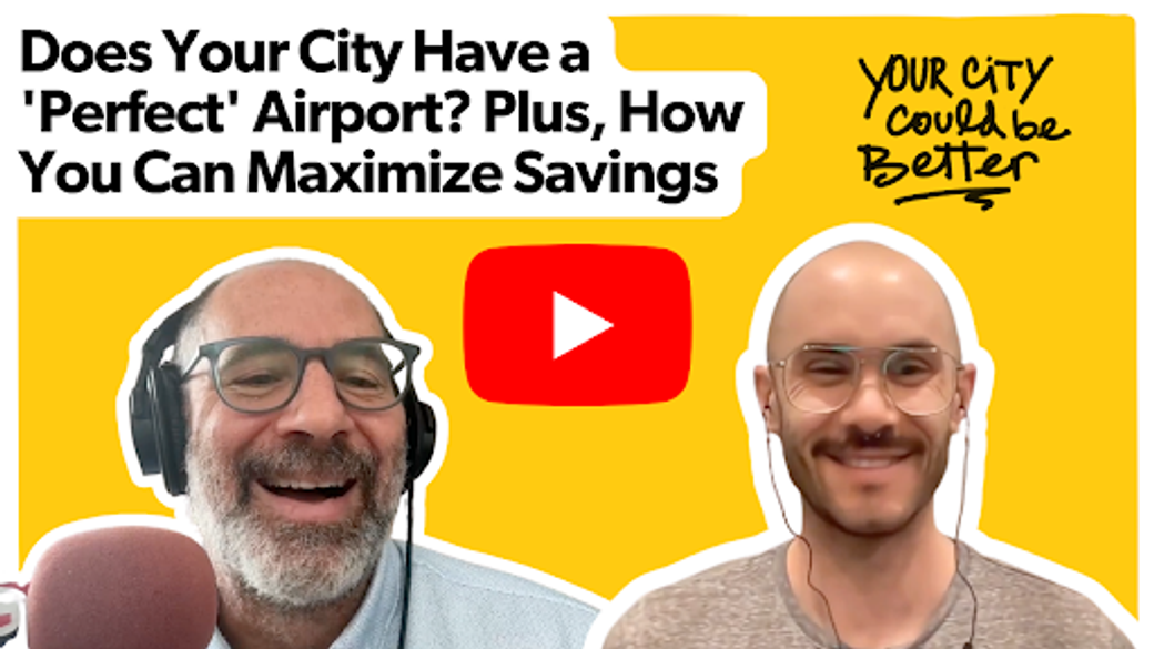 Thumbnail with City Cast CEO David Plotz and Going CEO Scott Keyes.