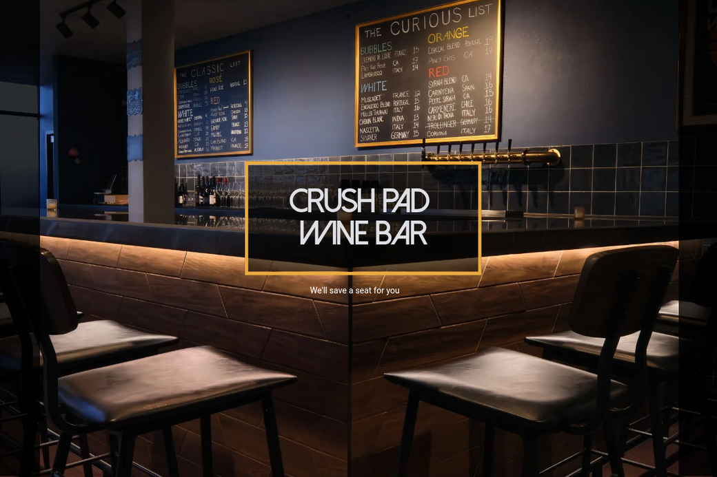 Display ad for Crush Pad Wine Bar 