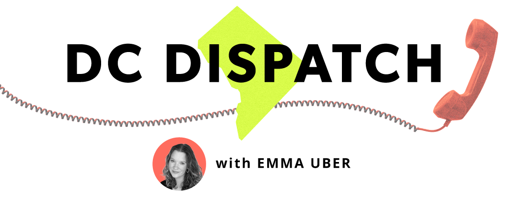 DC Dispatch with Emma Uber with red telephone