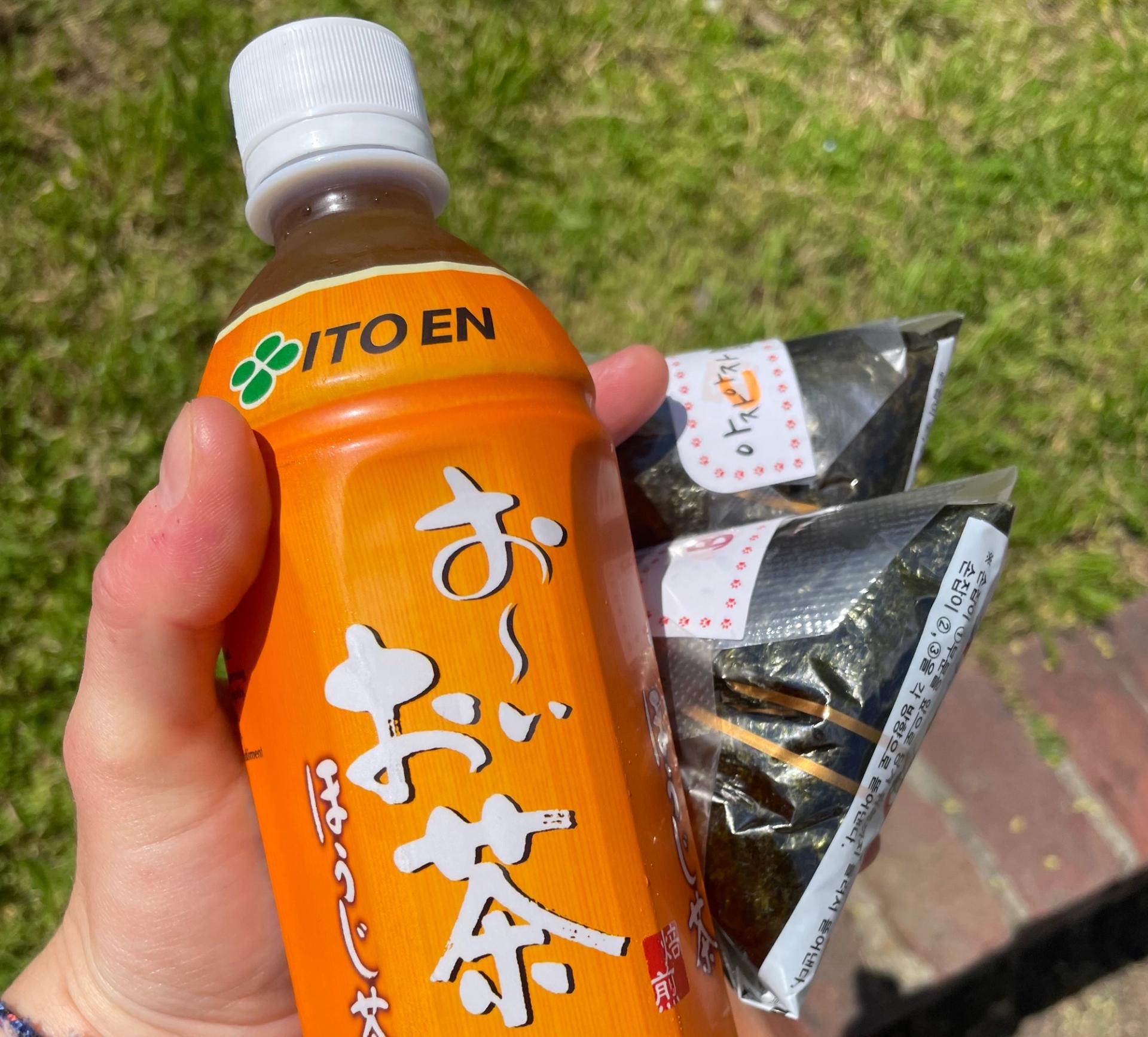 Onigiri for lunch, from Hana Market