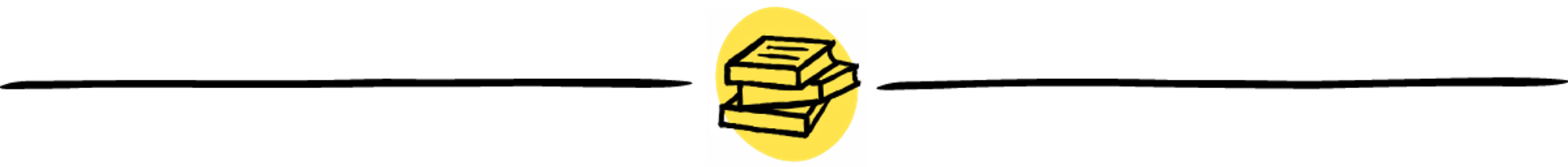 Divider featuring an illustration of books