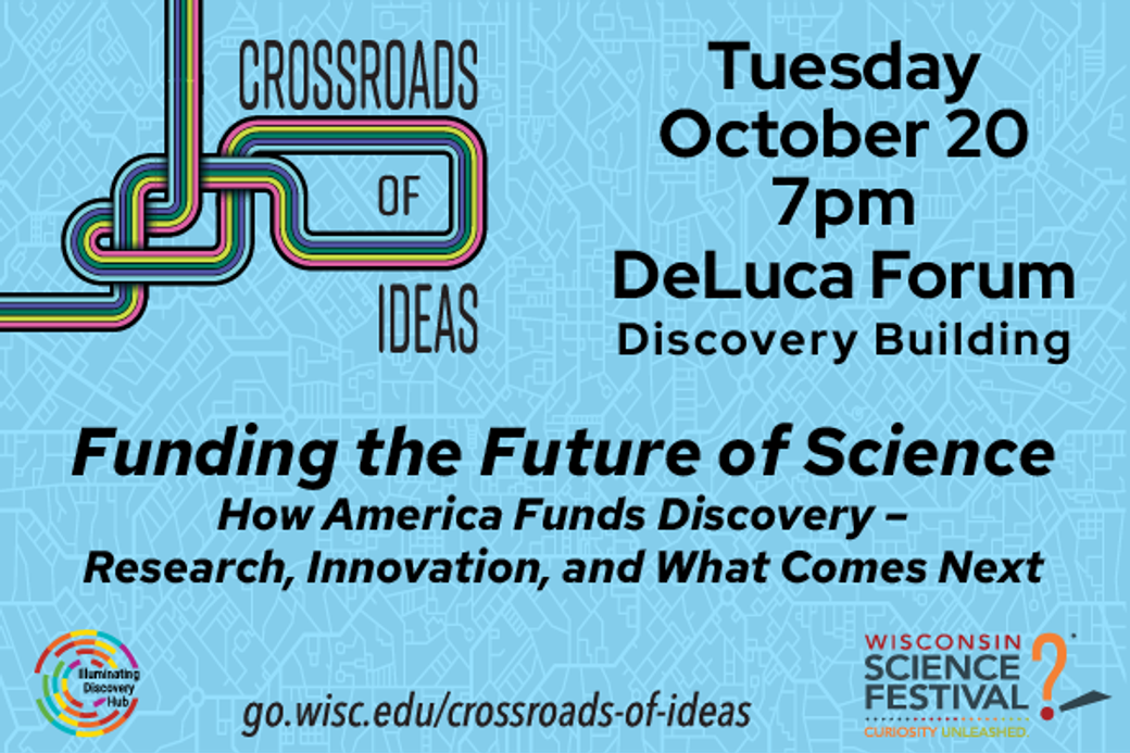 Display ad for Crossroads of Ideas; Tuesday October 20, 7pm