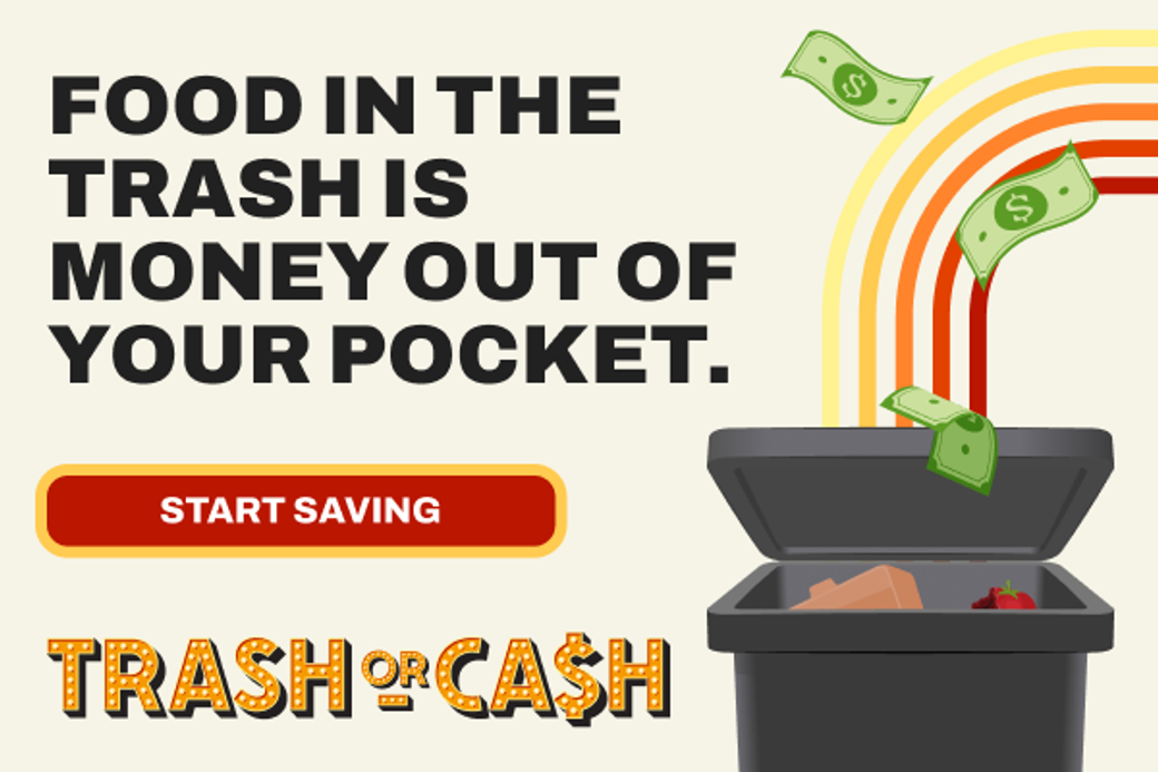 Display ad for food in the trash is money out of your pocket; start saving