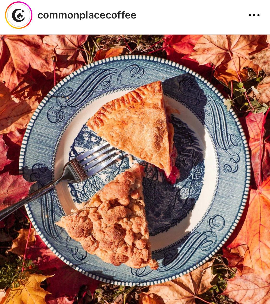 These Commonplace Coffee pies are ALMOST too pretty to eat. (@commplacecoffee)