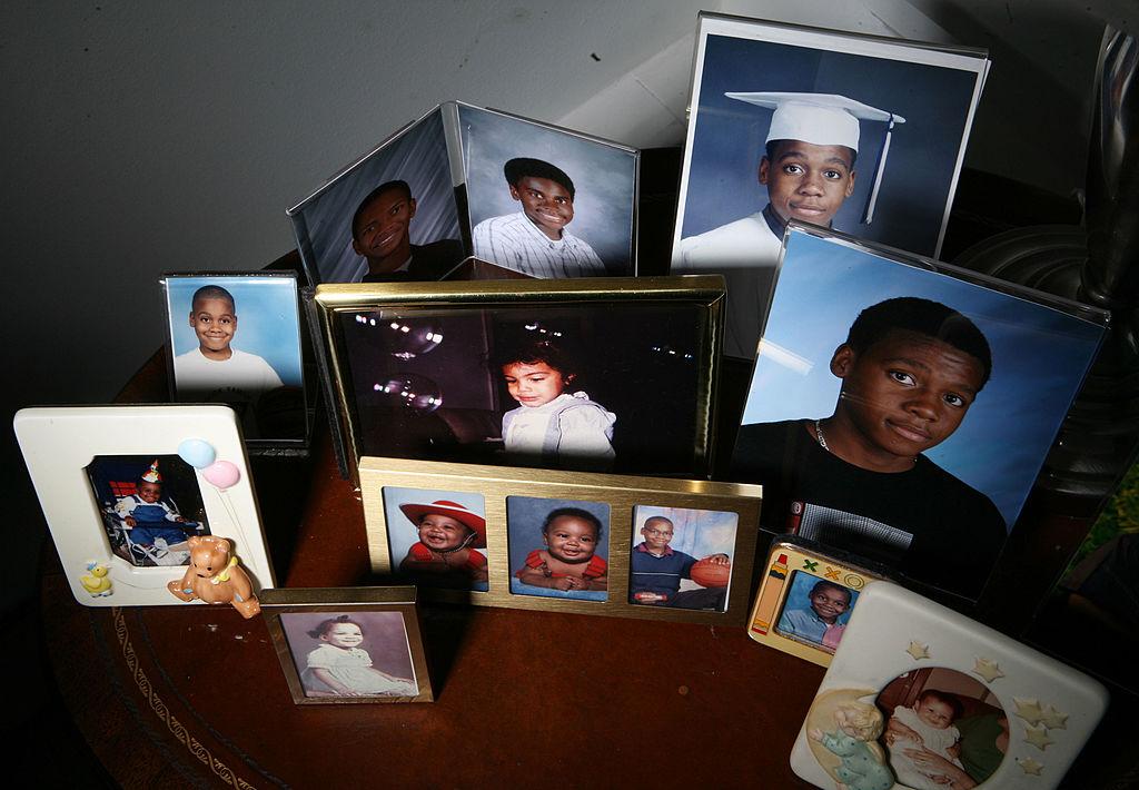 Photos of kids in frames