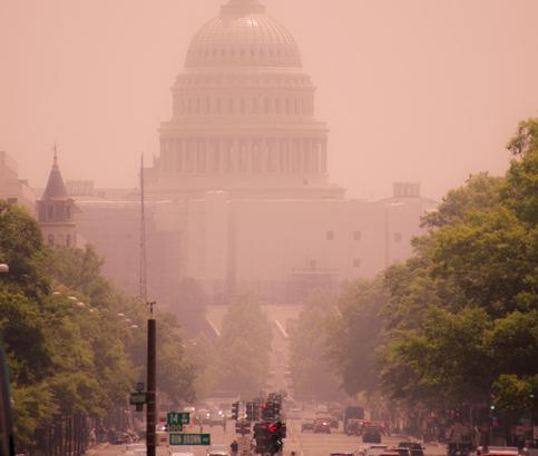 Poor air quality at the Capital
