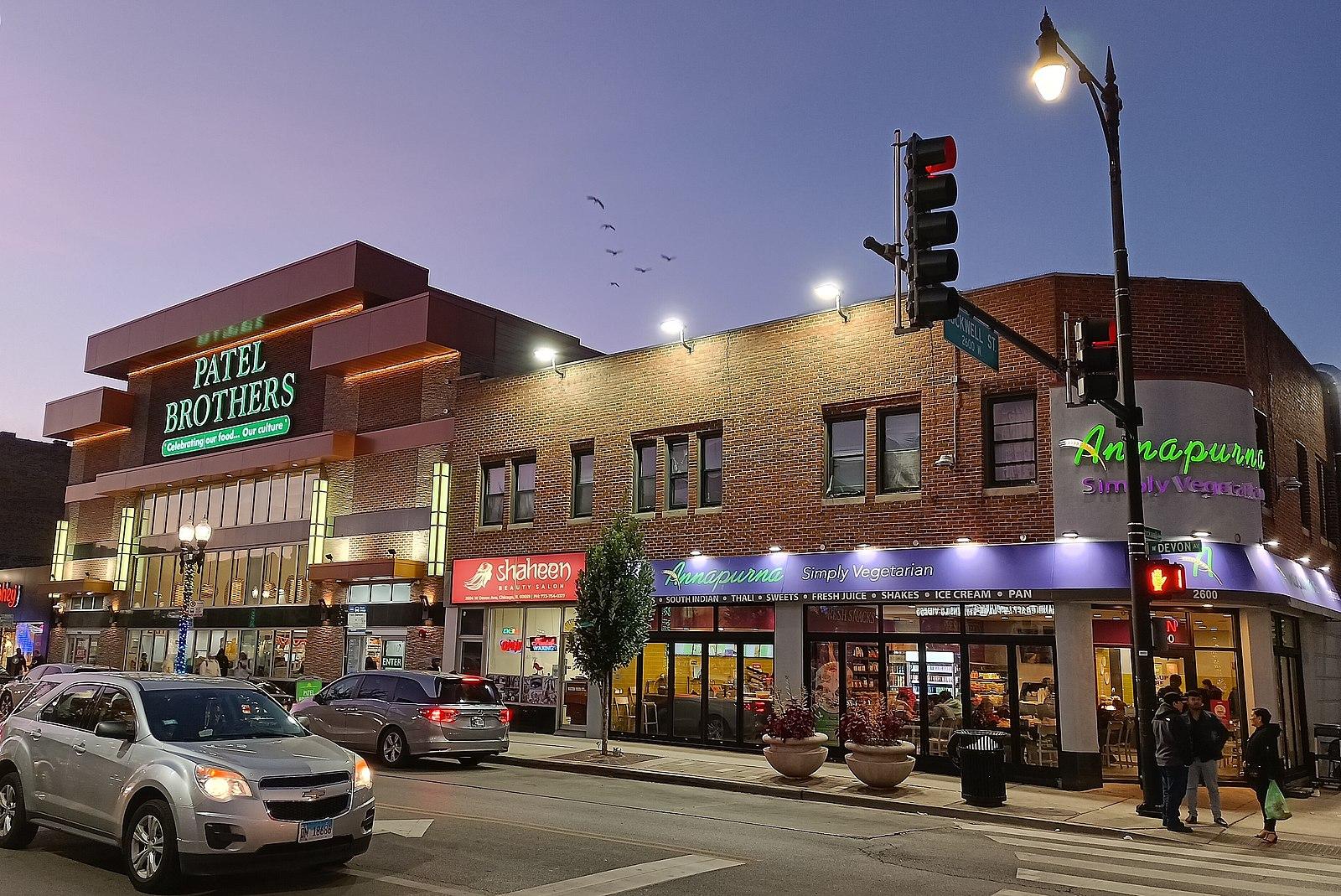 Devon Avenue in Little India in 2022.