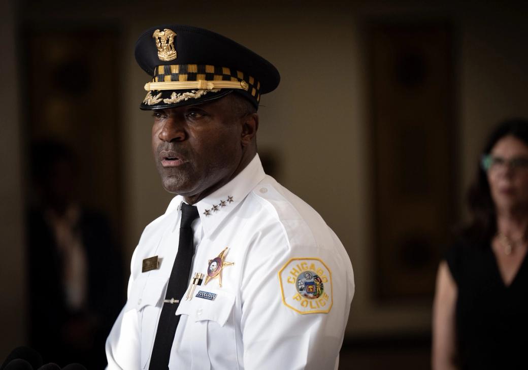 Chicago Police Supt. Larry Snelling in 2025