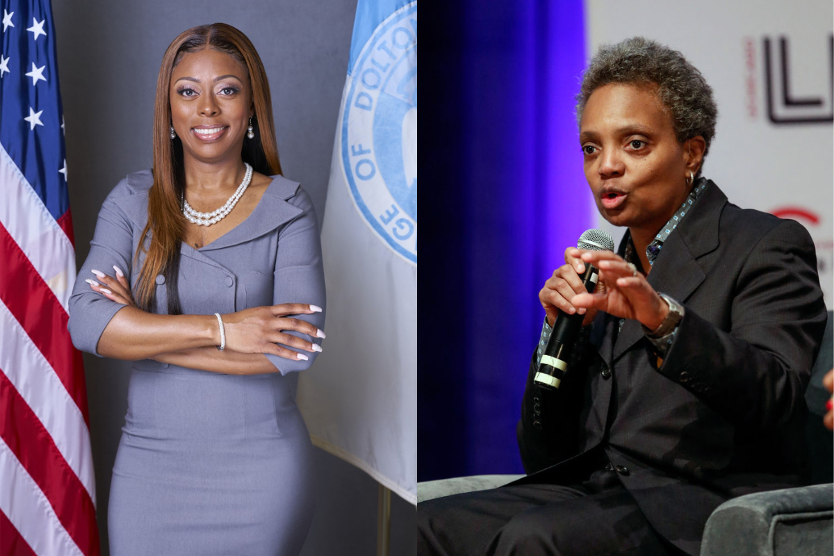 Dolton Mayor Tiffany Henyard and former Chicago Mayor Lori Lightfoot