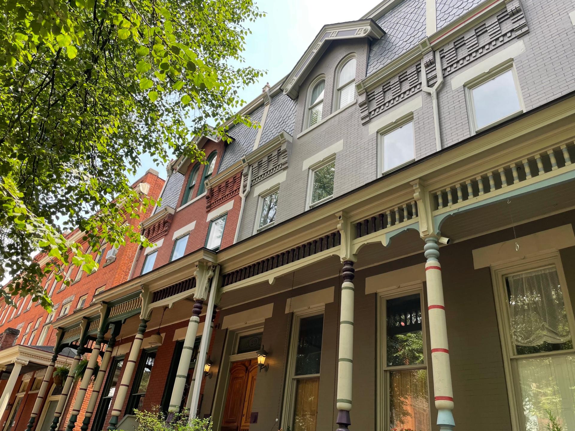 Row houses in Allegheny West. (Francesca Dabecco / City Cast Pittsburgh)