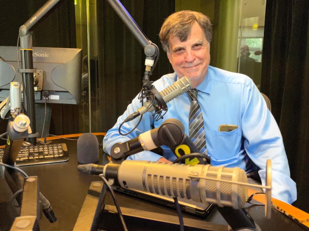Kevin Gavin, host of 90.5 WESA’s The Confluence. (Megan Harris / City Cast Pittsburgh)