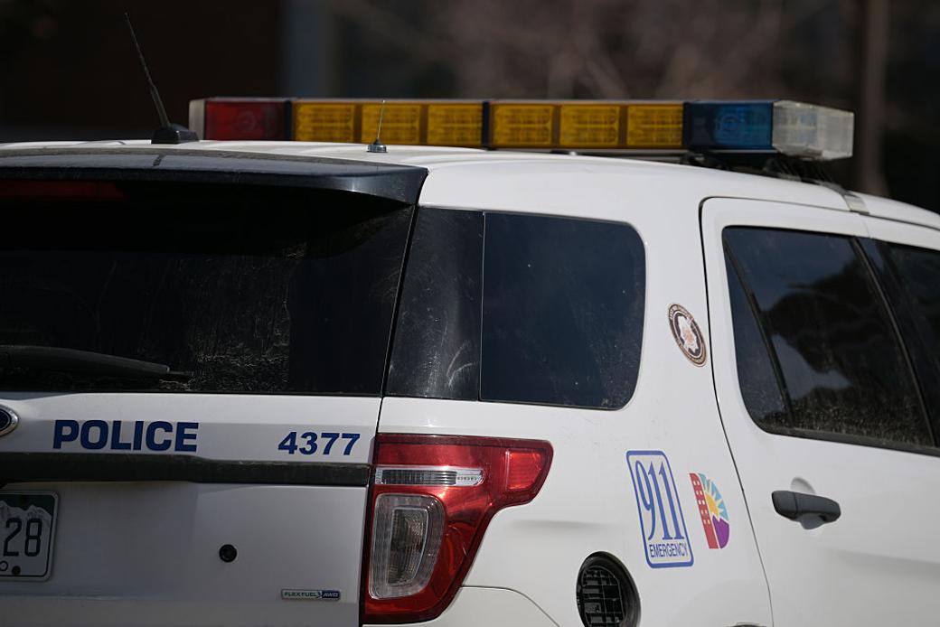 Close-up of a Denver Police car
