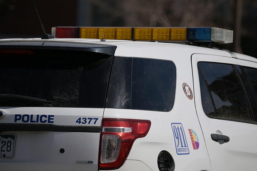 Close-up of a Denver Police car