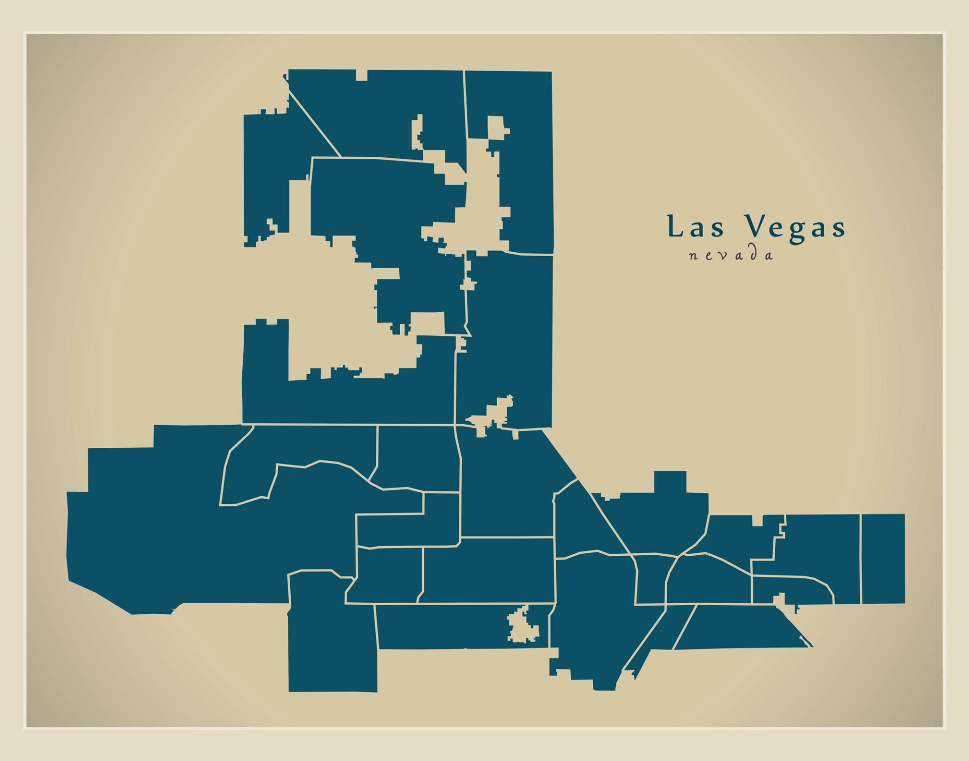 A map of the City of Las Vegas.