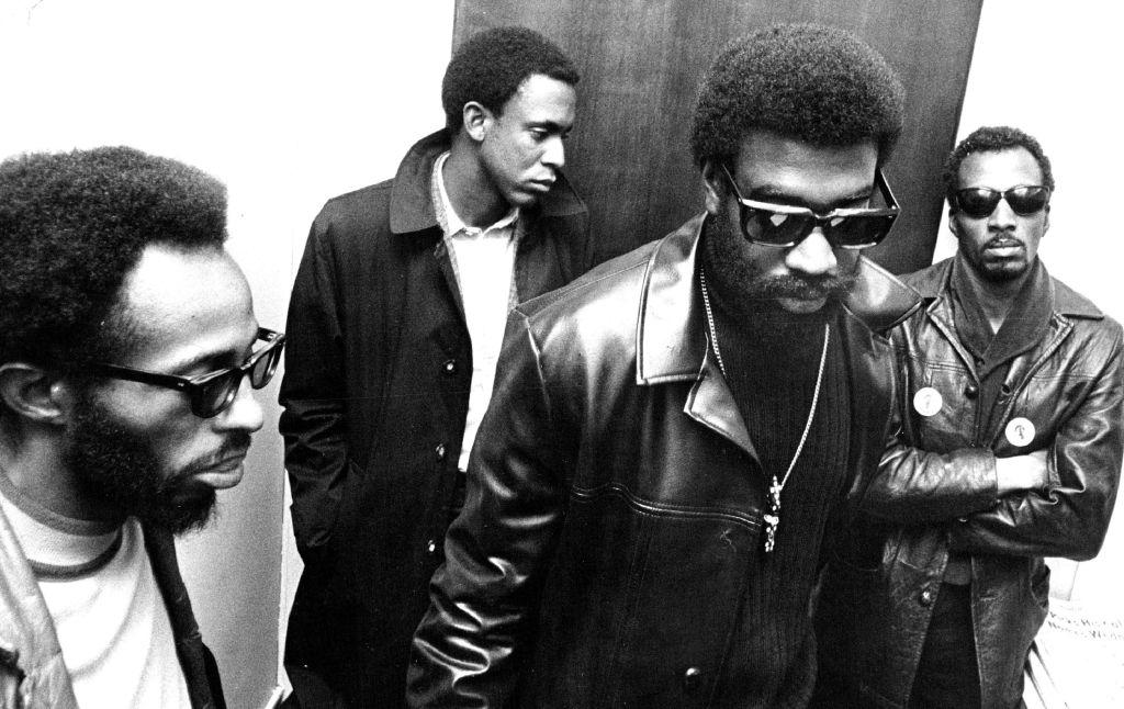 Lauren Watson (center figure) in 1968 with fellow members of the Black Panther Party’s Denver chapter.