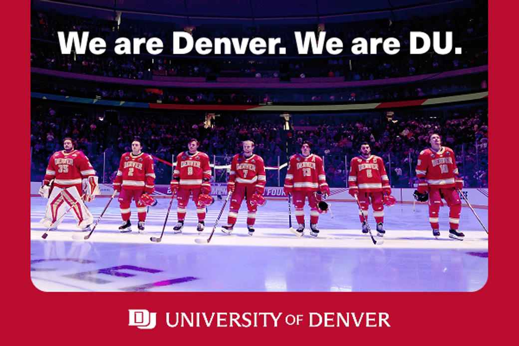Display ad for University of Denver: We are Denver. We are DU. 