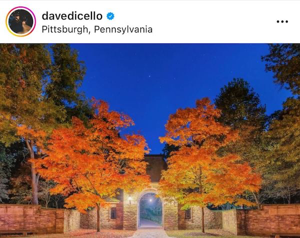 A stunning shot at Frick Park by Pittsburgh photographer Dave DiCello (@davedicelllo)