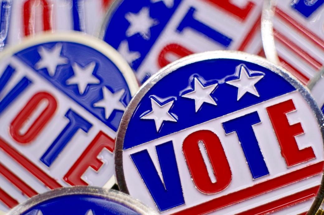 Pins with "vote" on