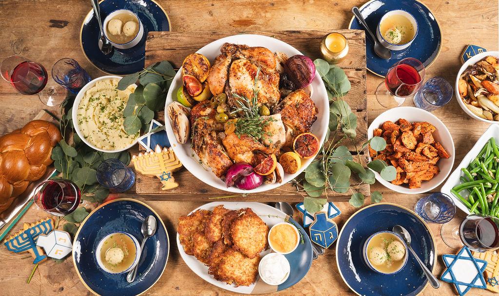 A Hanukkah spread from Goddess & the Grocer