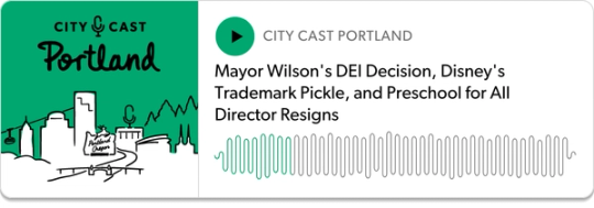 screenshot of a podcast player