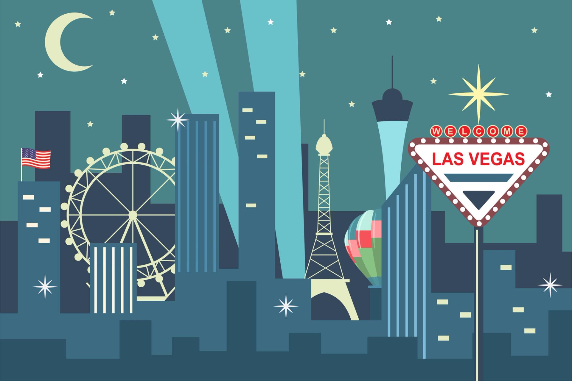 Illustration of Las Vegas skyline