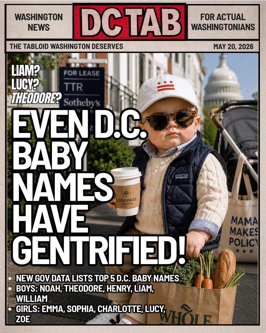 Even D.C. Baby Names Have Gentrified