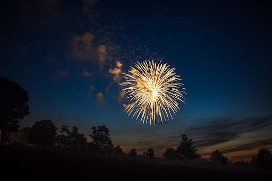 Fireworks in the sky