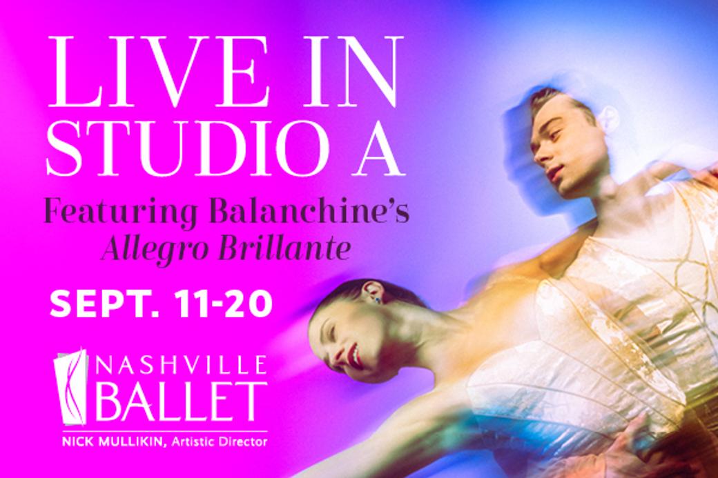 Display Ad: Nashville Ballet - Live In Studio A