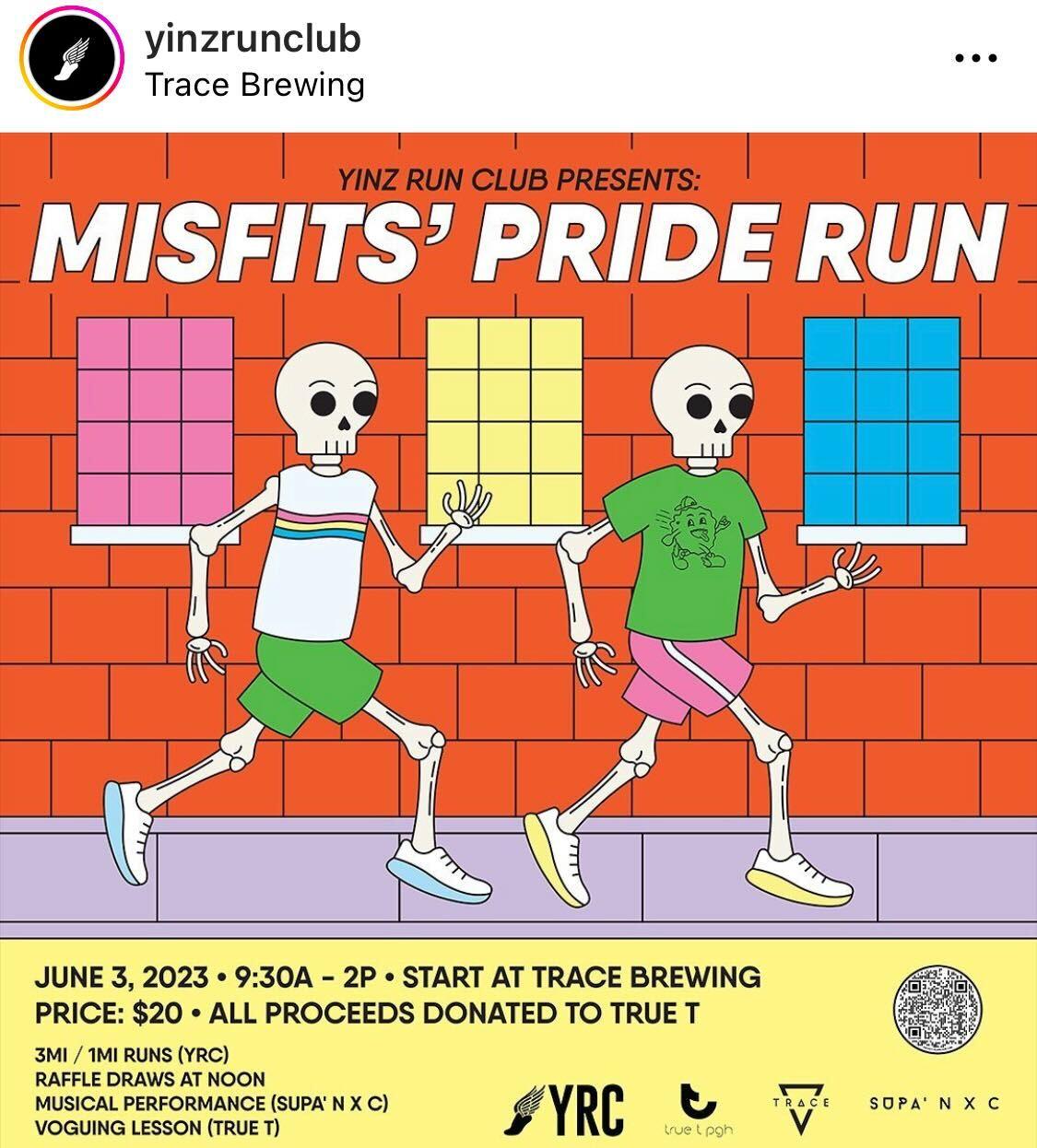 Yinz Run Club Presents Misfits’ Pride Run