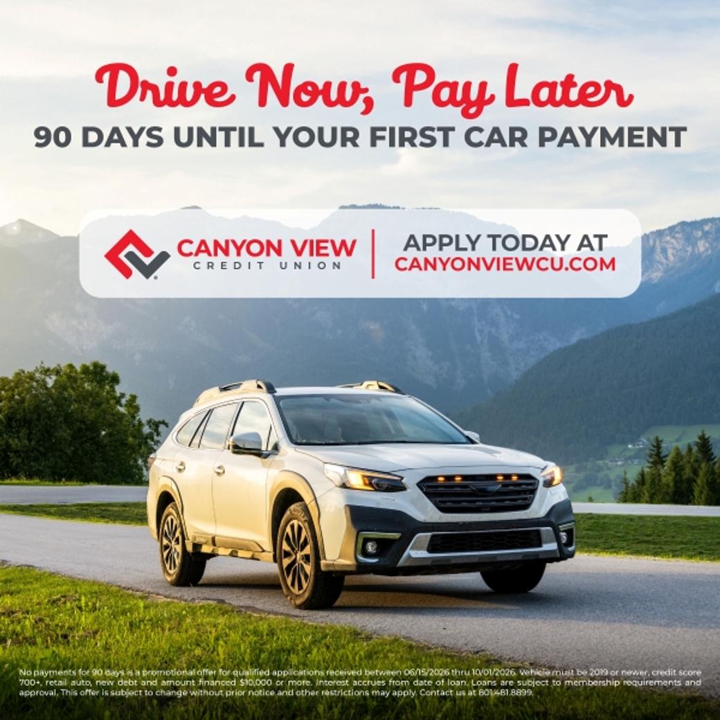 Display ad for Canyon View Credit Union