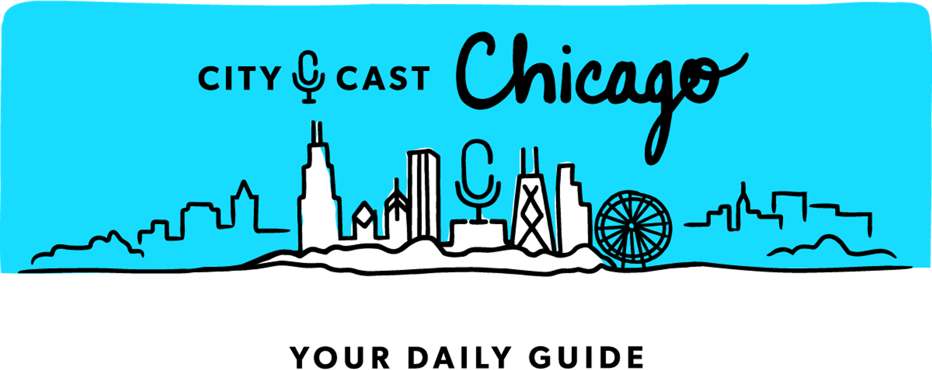 City Cast Chicago with an illustrated skyline