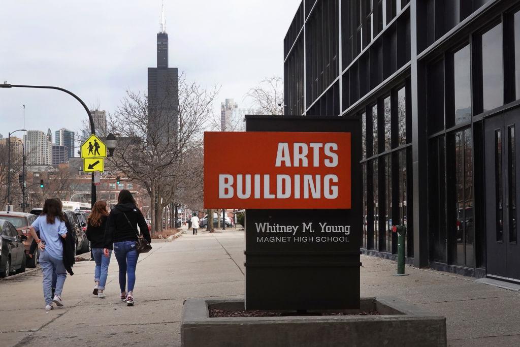 Whitney M. Young Magnet High School exterior
