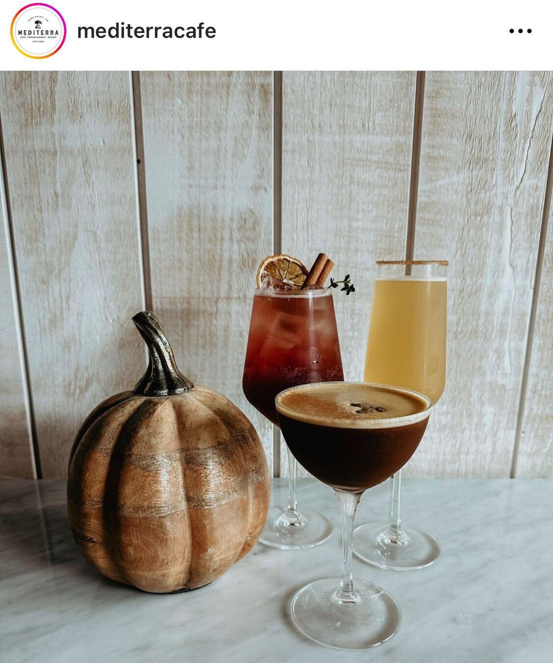 Try this trio of seasonal beverages at Mediterra Cafe. (@mediterracafe)