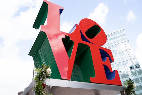 photo of LOVE scuplture