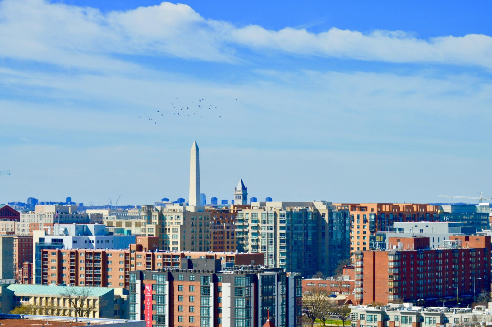 A photo of the DC skyline.
