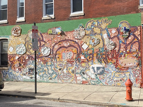Mosaic in South Philly by artist Isaiah Zagar. (Brittany Valentine/City Cast Philly)