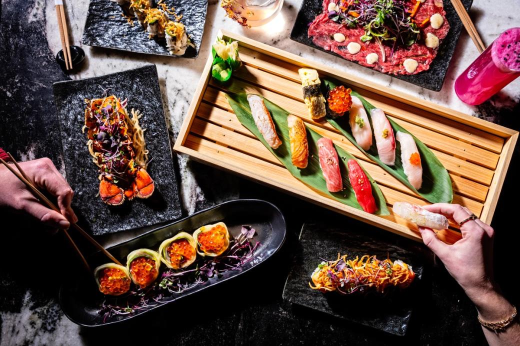 Sushi spread at Katsumi.(Photo by Scott Suchman)