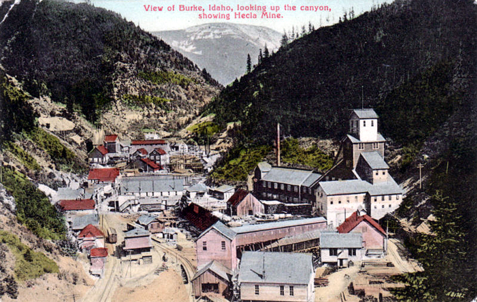 Off of I-90 near Wallace, Hecla Mine was one of four mines with workers that created the Coeur d'Alene Miners' Union. (Mindat.org)