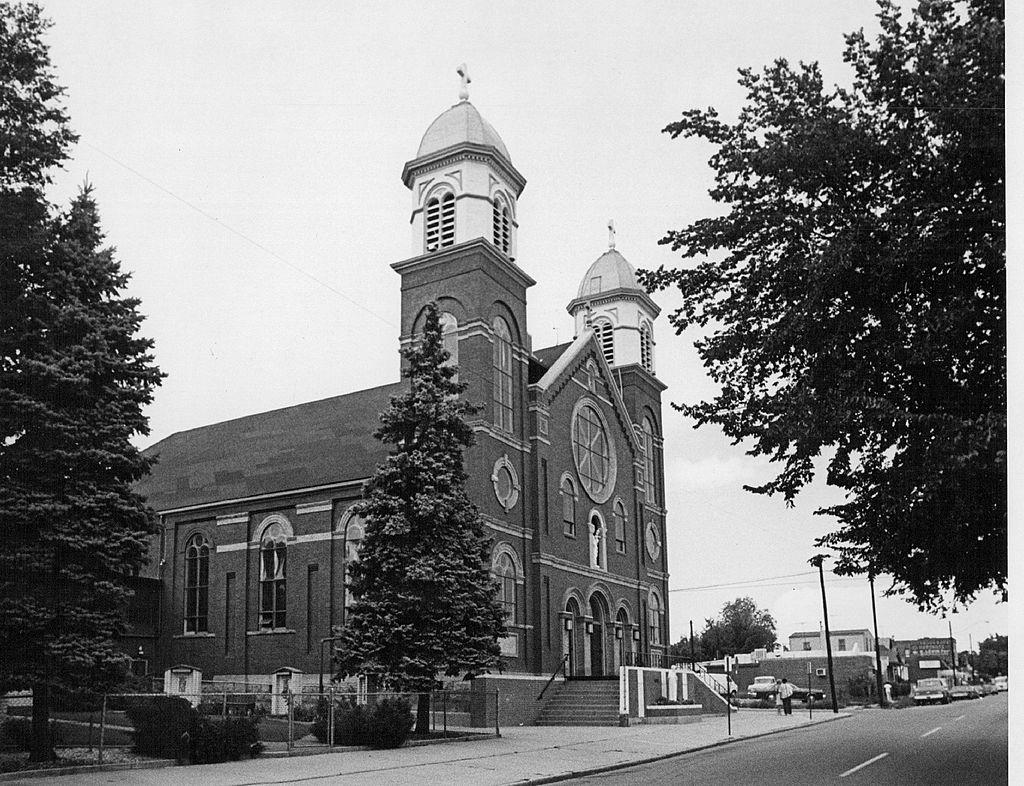 Our Lady of Mount Carmel Catholic church pictured in July of 1977.