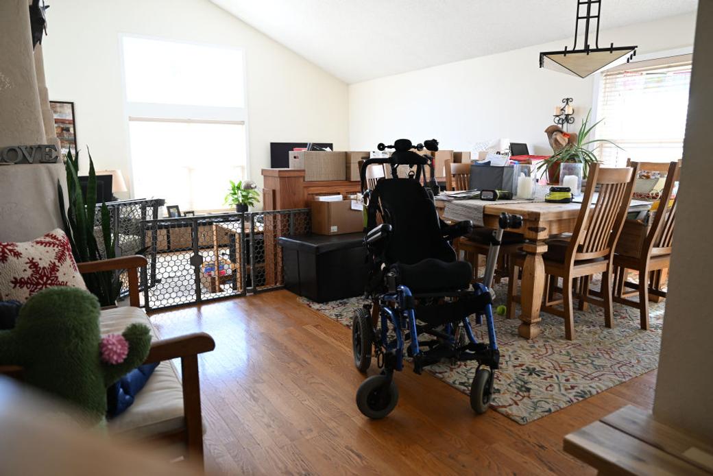 Inside the home of a person who receives in-home healthcare services in Colorado