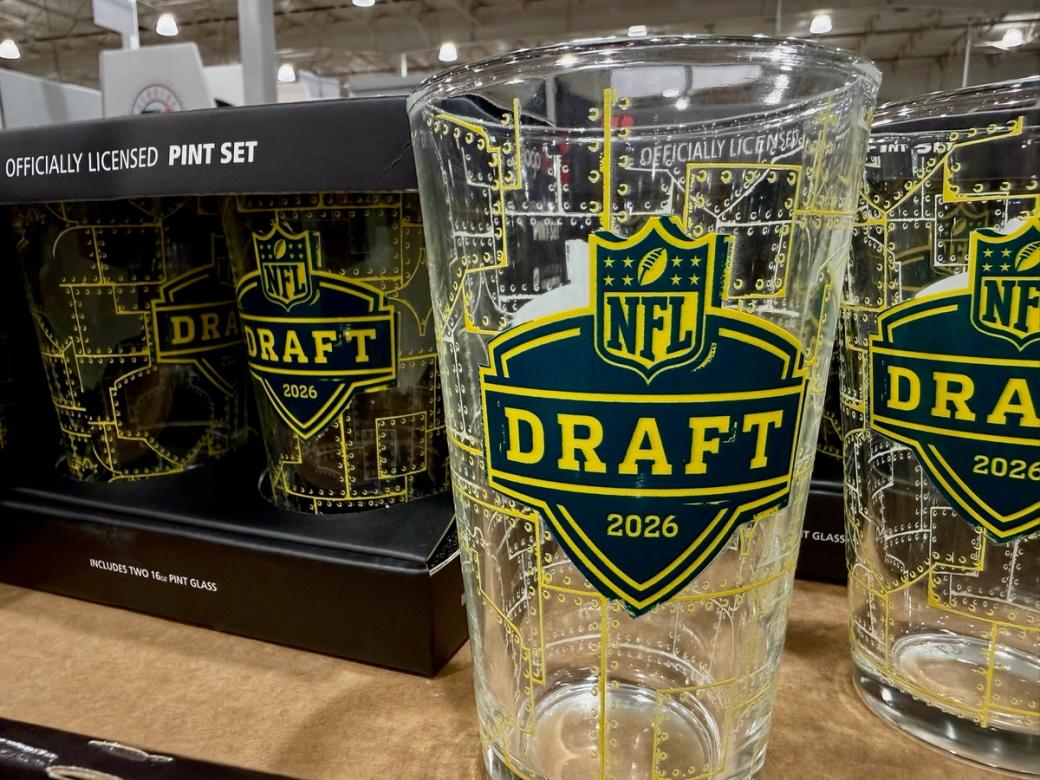 NFL Draft glasses
