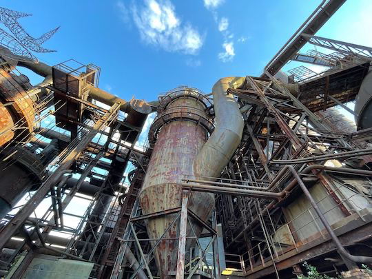 The Carrie Blast Furnace in Rankin. (Francesca Dabecco / City Cast Pittsburgh)