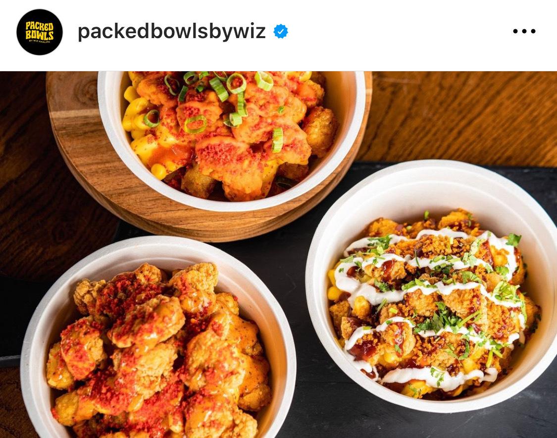 Pack your own bowl with a side of Taylor Gang Tots. (@packedbowlbywiz)