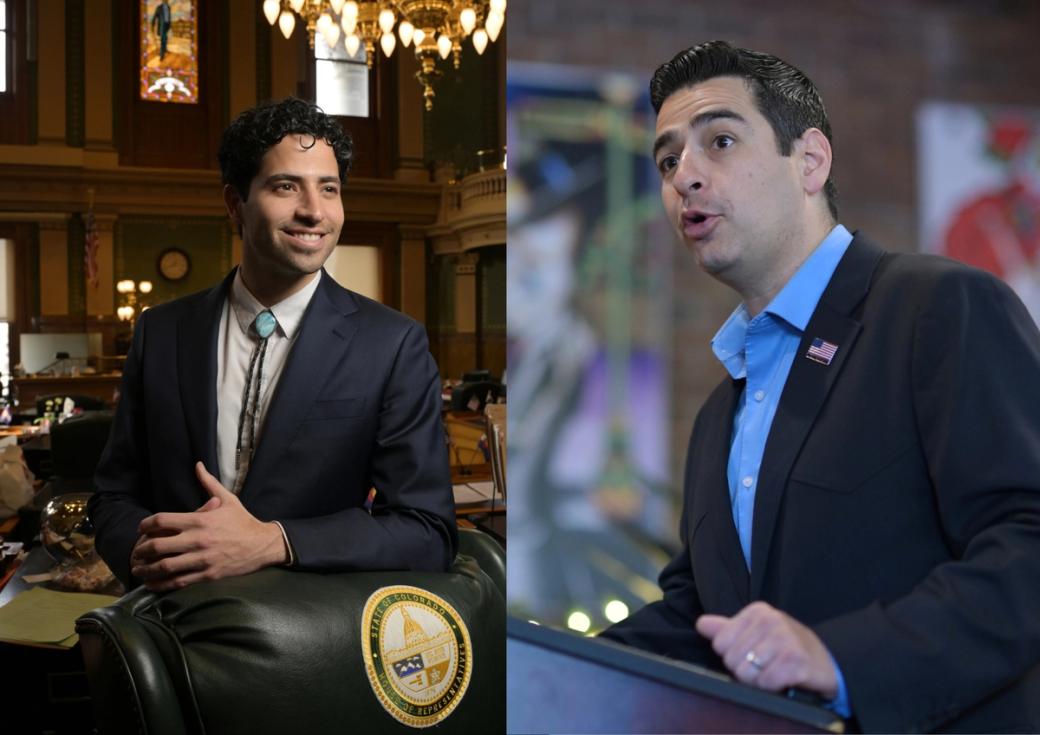 Side-by-side photos of Manny Rutinel, left, and Gabe Evans, right.